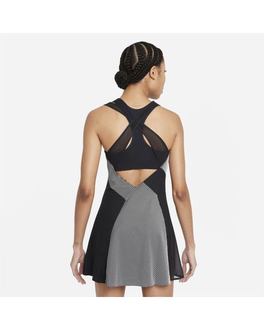 Nike Synthetic Naomi Osaka Tennis Dress in Black,White (Black) | Lyst