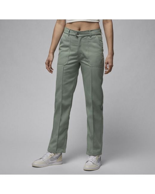Nike Green Jordan Woven Trousers 75% Recycled Polyester Minimum