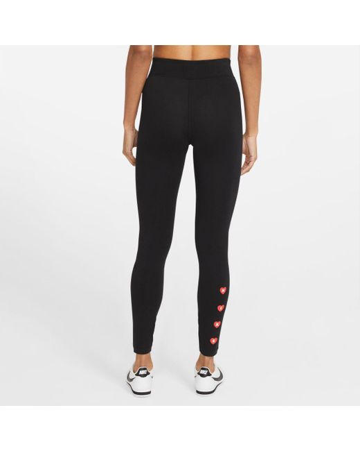 nike high rise leggings black