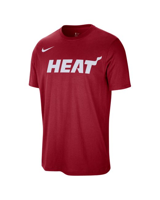 Nike Red Miami Heat Essentials Nba T-Shirt for men
