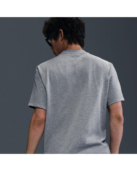 Nike Gray Club Short-Sleeve Henley for men