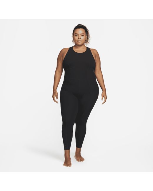 Nike Yoga Dri-fit Luxe 7/8 Jumpsuit (plus in Black | Lyst