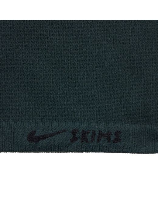 Nike Green Skims Vintage Seamless Mock-Neck Long-Line Bra