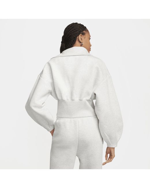 Nike White Sportswear Tech Fleece Loose Full-zip Track Jacket