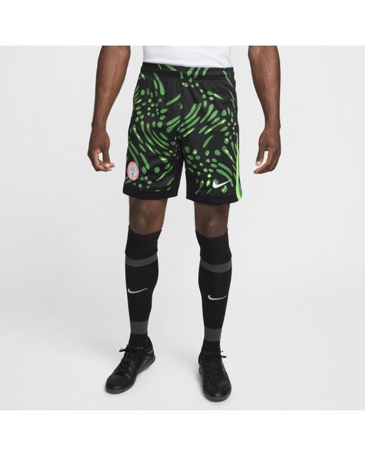 Nike Green Nigeria 2024 Stadium Away Dri-fit Football Replica Shorts for men