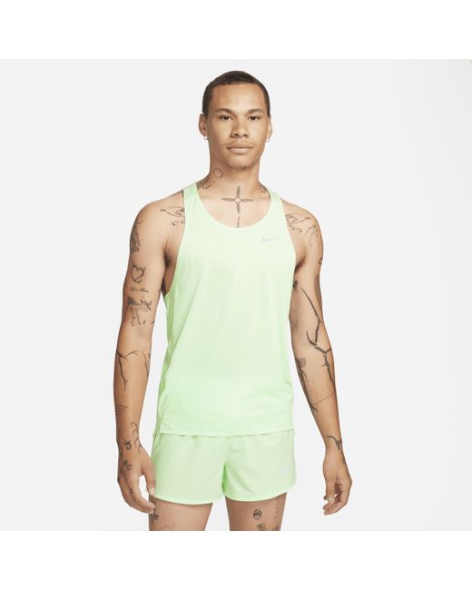Nike Green Fast Dri-fit Running Singlet for men
