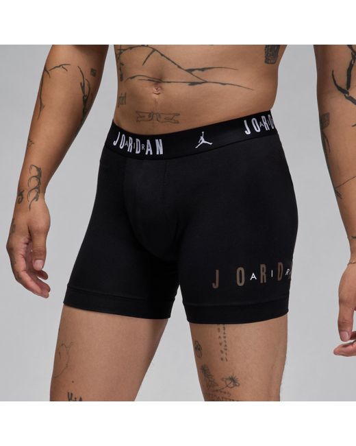Nike Blue Dri-Fit Cotton Essentials Flight Boxer Briefs (2-Pack) for men