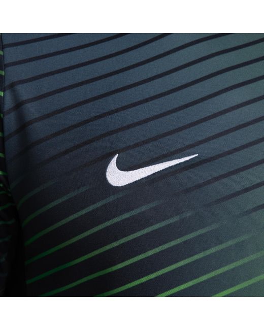 Nike Green Nigeria Academy Pro Dri-fit Football Pre-match Short-sleeve Top Polyester for men