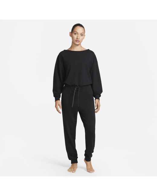 Nike Yoga Drifit Jumpsuit in Black Lyst UK