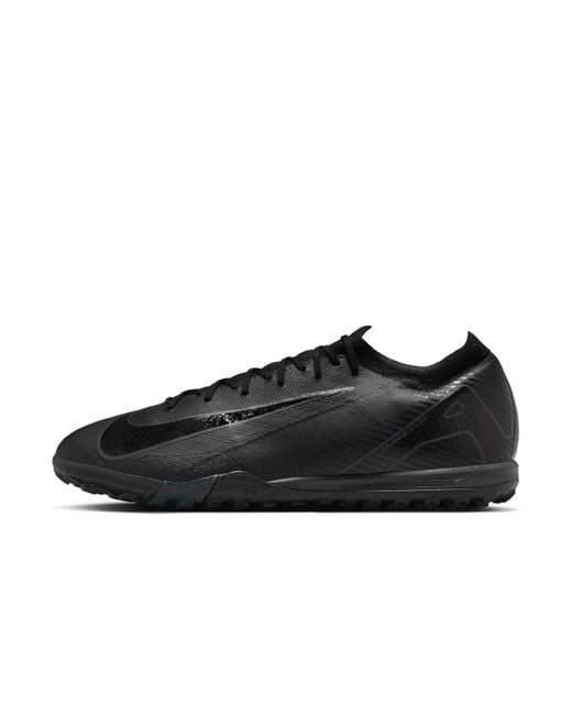 Nike Black Mercurial Vapor 16 Pro Tf Low-Top Football Shoes for men