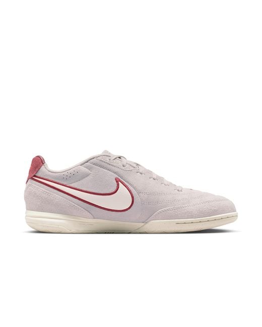 Nike Pink Tiempo Streetgato Prm Indoor/Court Low-Top Soccer Shoes for men