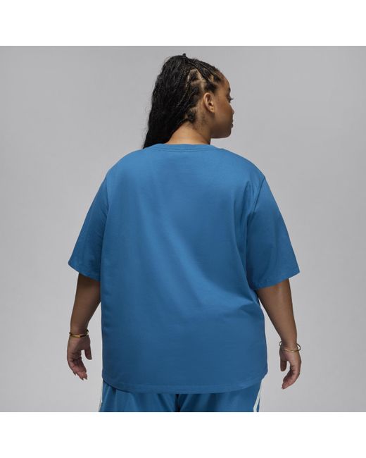 Nike Blue Essentials Girlfriend T-shirt (plus Size)