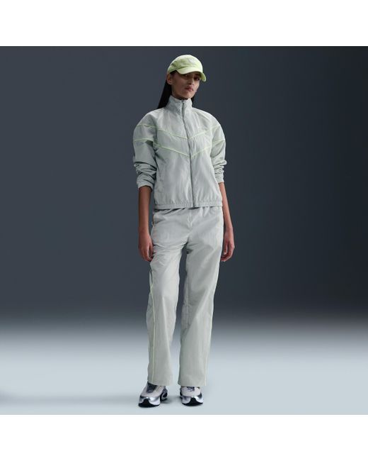 Nike Gray Windrunner Loose Uv Woven Full-Zip Jacket
