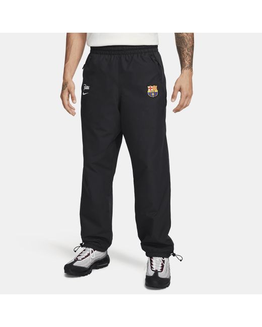 Nike Black Fc Barcelona X Patta Soccer Track Pants for men