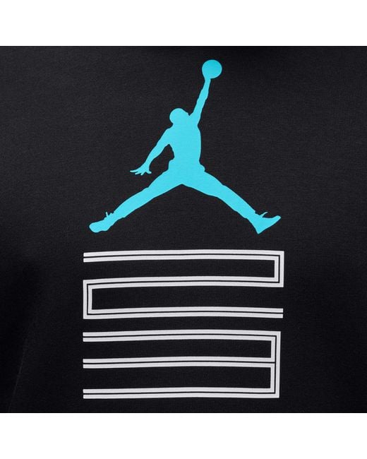 Nike Black Aj11 Gamma Fleece Pullover Hoodie for men
