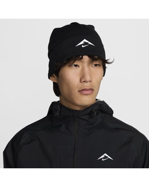 Nike Black Dri-Fit Uncuffed Trail Running Beanie