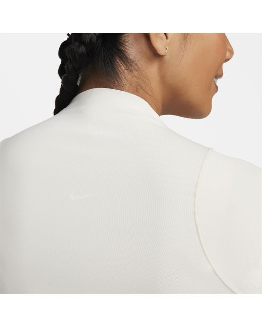 Nike Zenvy Dri-fit Top Met Lange Mouwen in het White