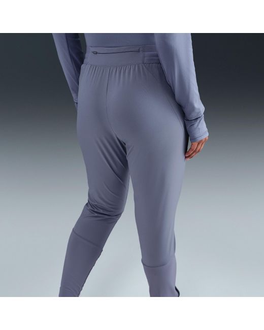 Nike Blue Swift Dri-Fit Mid-Rise Running Pants