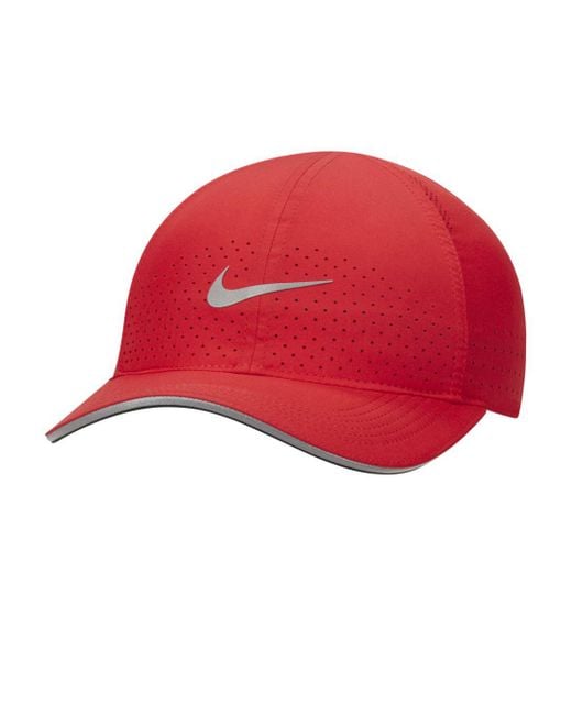 Nike Synthetic Dri-fit Aerobill Featherlight Perforated Running Cap in ...