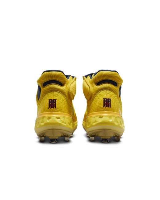 Nike Yellow Alpha Huarache Elite 4 Mid "ronald Acuña Jr." Baseball Cleats for men