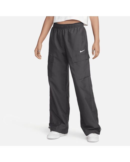 Nike Gray Sportswear Woven Cargo Trousers