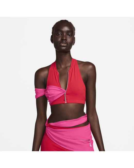 Nike Red Le Halter Top X Jacquemus