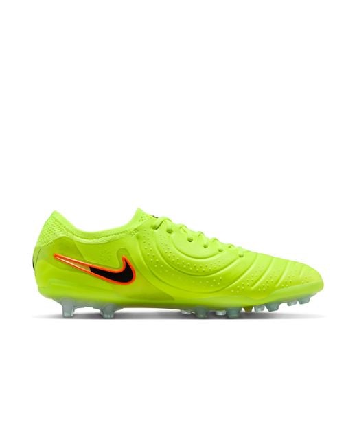 Nike Green Tiempo Legend 10 Elite Artificial-Grass Low-Top Soccer Cleats for men