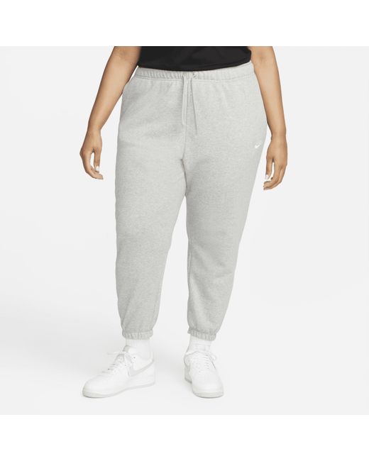 Nike Sportswear Club Fleece Mid-rise Oversized Sweatpants in Gray | Lyst