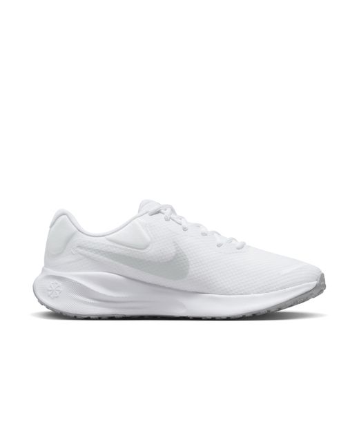 Nike White Revolution 7 Road Running Shoes for men