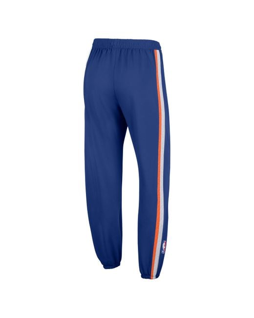 Nike Blue New York Knicks Zoned Dri-Fit Nba Pants for men
