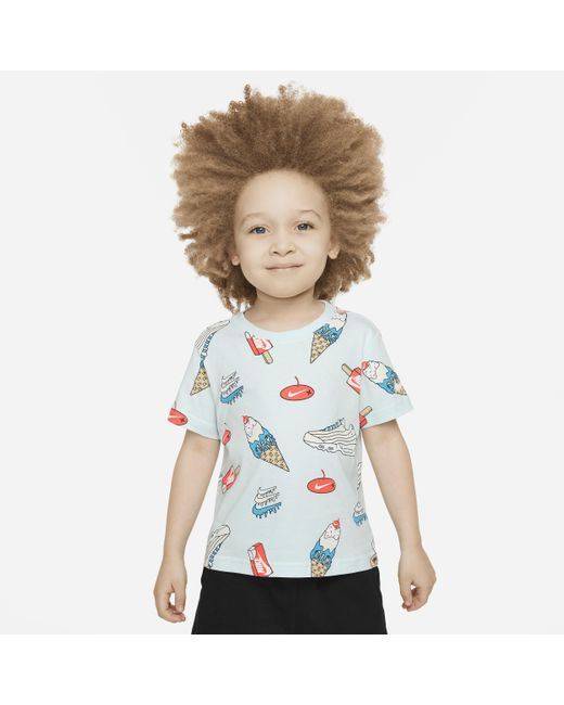 Nike White Toddler Sole Food Printed T-shirt Cotton for men