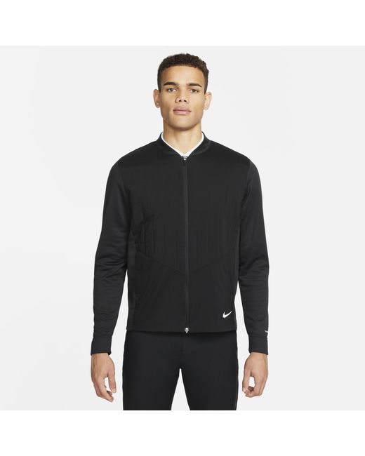 Nike Therma-fit Repel Full-zip Golf Jacket in Black for Men | Lyst UK
