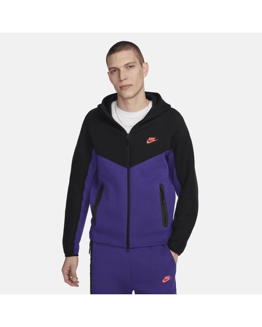 Nike Blue Sportswear Tech Fleece Windrunner Full-zip Hoodie Cotton for men
