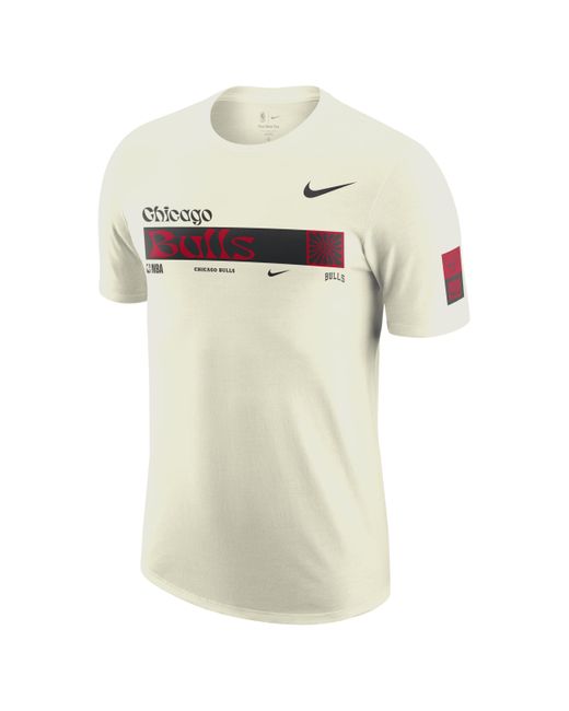 Nike White Chicago Bulls Essential Nba T-shirt Cotton for men