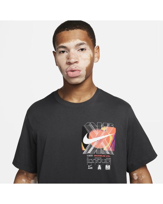 Nike Black Sportswear Crew-neck T-shirt Cotton for men
