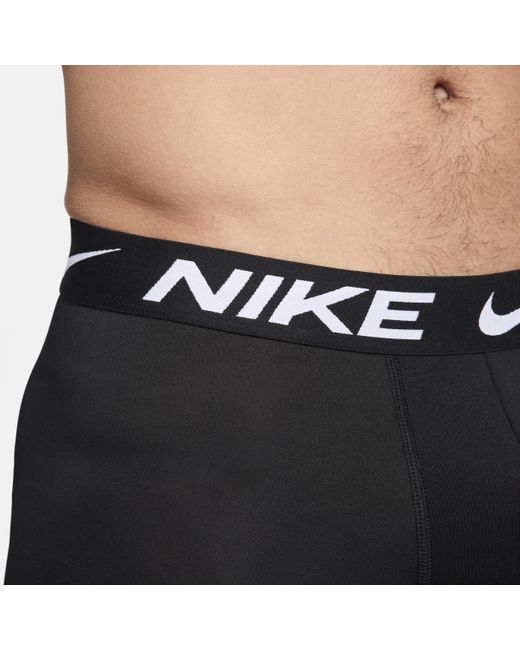 Nike Blue Dri-fit Essential Micro Trunks (3-pack) for men