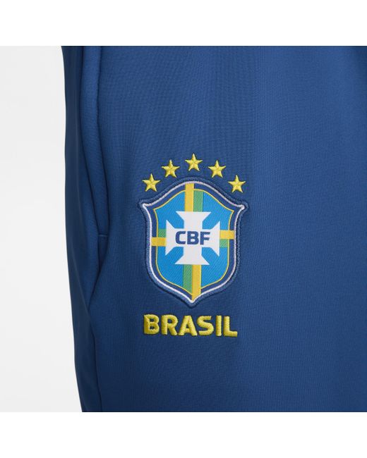 Nike Blue Brazil Strike Dri-fit Soccer Knit Pants for men