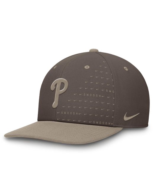 Nike Gray Philadelphia Phillies Statement Pro Dri-fit Mlb Adjustable Hat for men