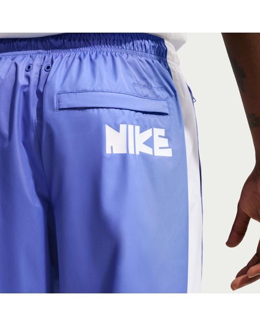 Nike Blue Windrunner Woven Graphic Pants for men