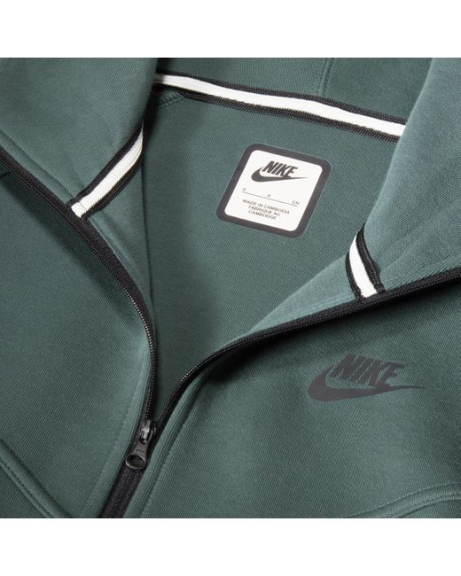 Nike Green Sportswear Tech Fleece Windrunner Full-zip Hoodie