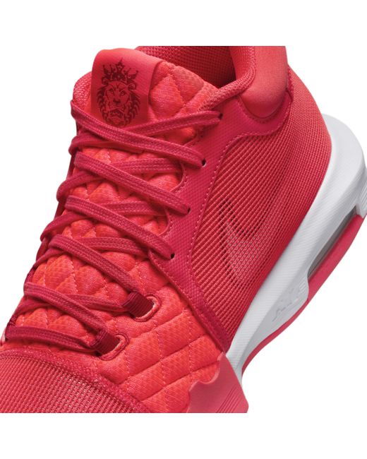 Nike Red Lebron Witness 8 Basketball Shoes