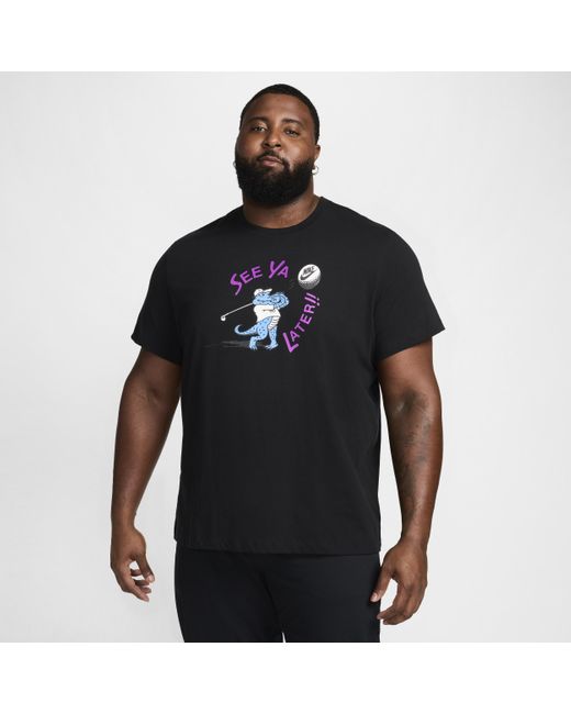 Nike Black Golf T-shirt Cotton for men