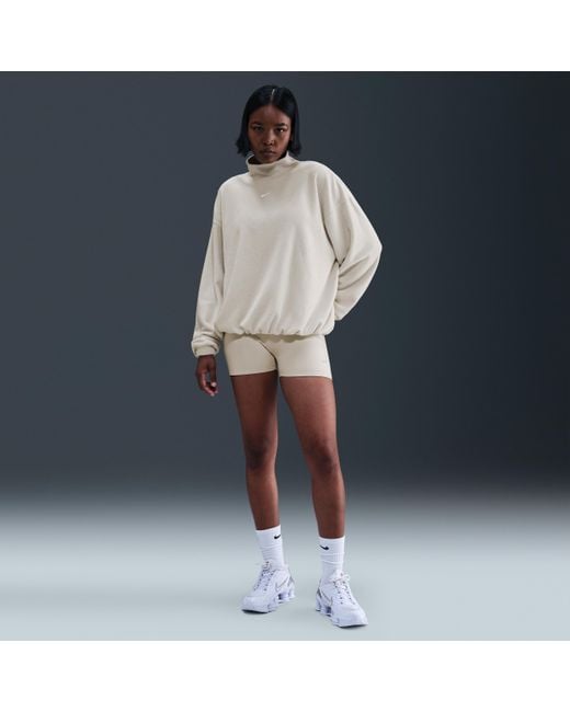 nike essential mock fleece