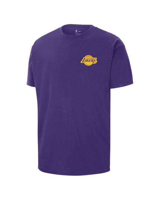 T-shirt max90 los angeles lakers nba di Nike in Purple da Uomo