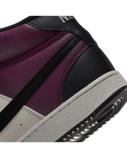 Nike Purple Court Vision Mid Next Nature Shoes for men