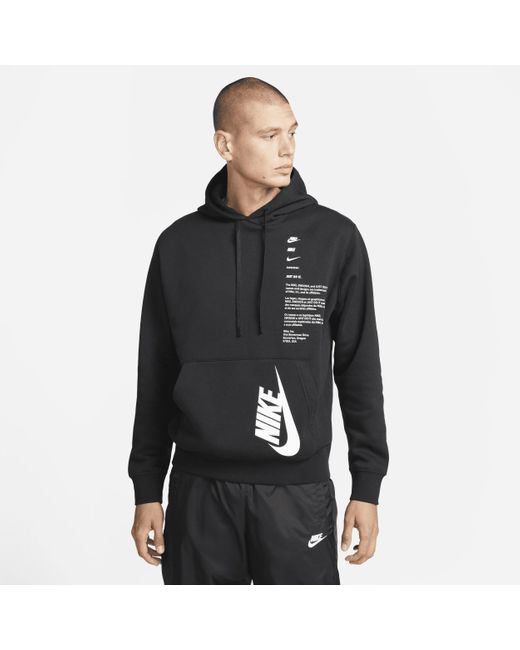 Nike Club Fleece+ Pullover Hoodie In Black, for Men | Lyst