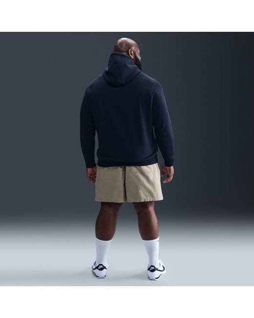 Nike Blue Club Pullover Fleece Hoodie for men
