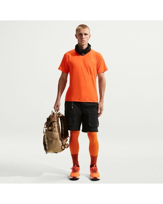 Nike Red Acg "Wildsee" Dri-Fit Base Layer Tights for men