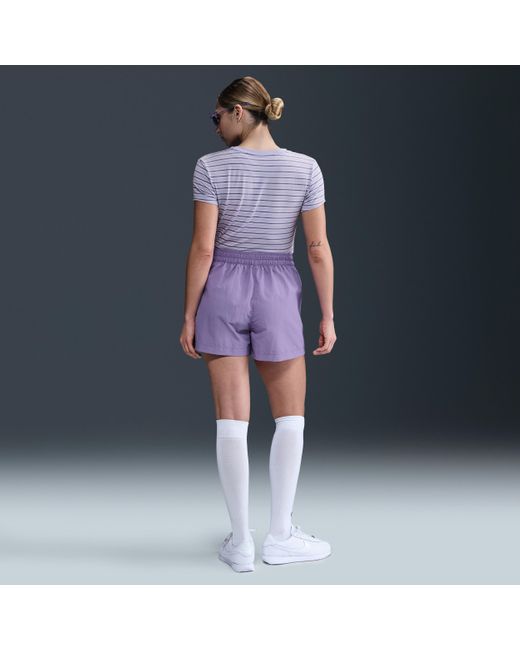 ★ Nike★ Sportswear Chill Knit Slim Stripe T-shirt W Lilac Nike Sportswear Chill Knit Women's Slim Striped T-Shirt