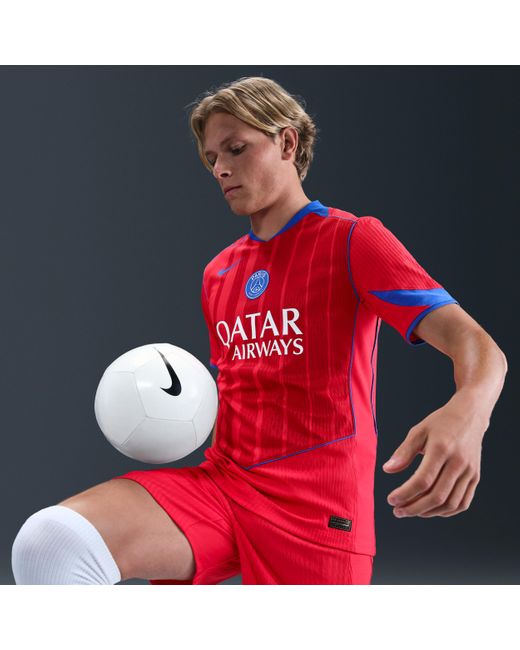 Nike Red Paris Saint-Germain 2025/26 Match Third Dri-Fit Adv Total 90 Football Authentic Shirt for men